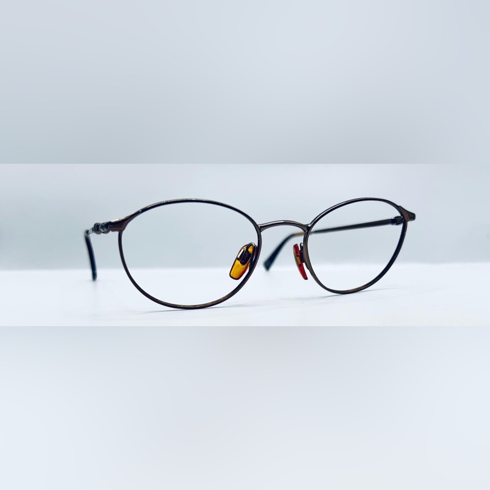 Vintage Giorgio Armani Bronze Oval Sunglasses Frames Only